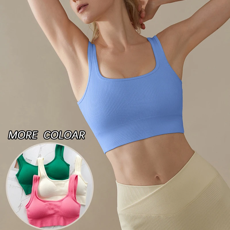 Women's U-Back Sports Bra - Anti-Slip Coverage & High-Impact Bounce Control, Shockproof for Yoga Running Jump Rope Gym Workout