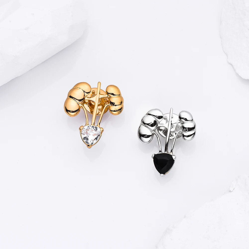 Hanreshe مطعمة الكريستال الفاخرة الكلى بروش التشريح الطبية الكلاسيكية التلبيب شارة دبابيس مجوهرات ل المسالك البولية طبيب ممرضة