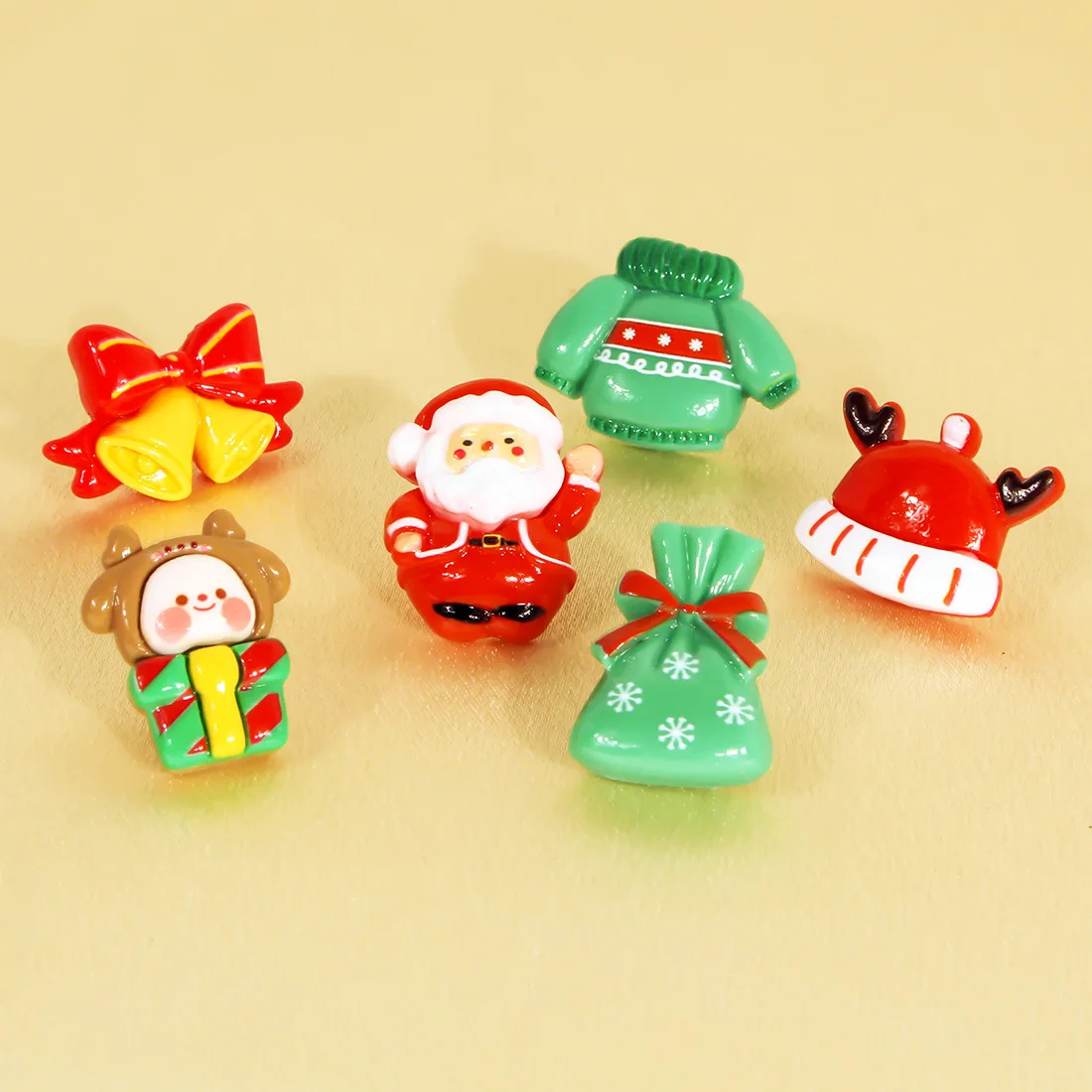 DIY accessories European and American cross-border cartoon cute baby Santa Claus cartoon Christmas tree stud earrings female F23