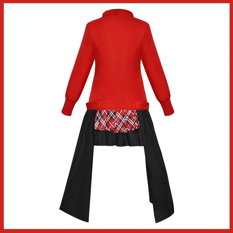 FC6Anime Guilty Crown Yuzuriha Inori Cosplay Costume Red Shorts Coat Skirt Uniform Woman Sexy Kawaii Carnival Halloween Par@FC8！