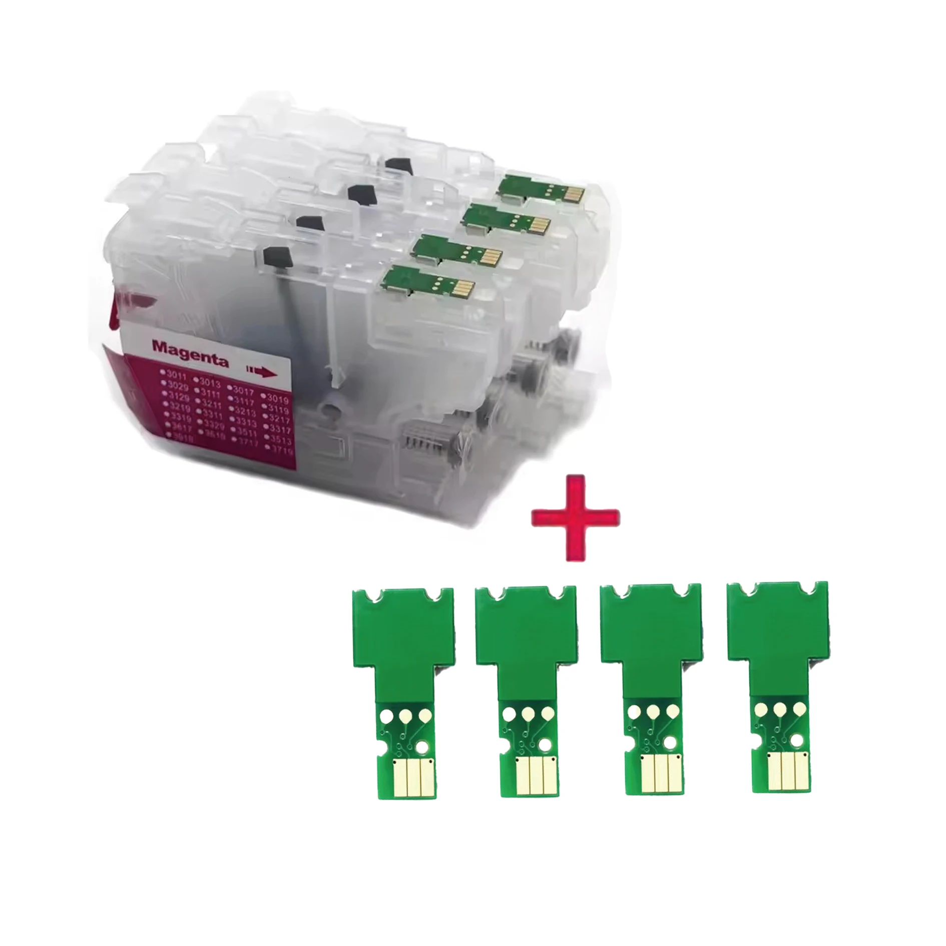 Europe For Brother LC421 Refill Ink Cartridge with Chip for Brother MFC J1010 J1012 J1170 DCP J1050 J1140 Printer