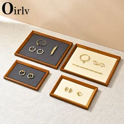 Oirlv Retro Soild Hout Sieraden Ring Sieraden Display Organizer Doos Lade Houder Oorbel Sieraden Opbergdoos Vitrine Lade