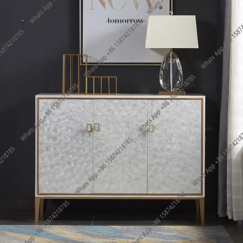 Entrance cabinet Light luxury entrance hall decorative partition cabinet American simple shell cabinet