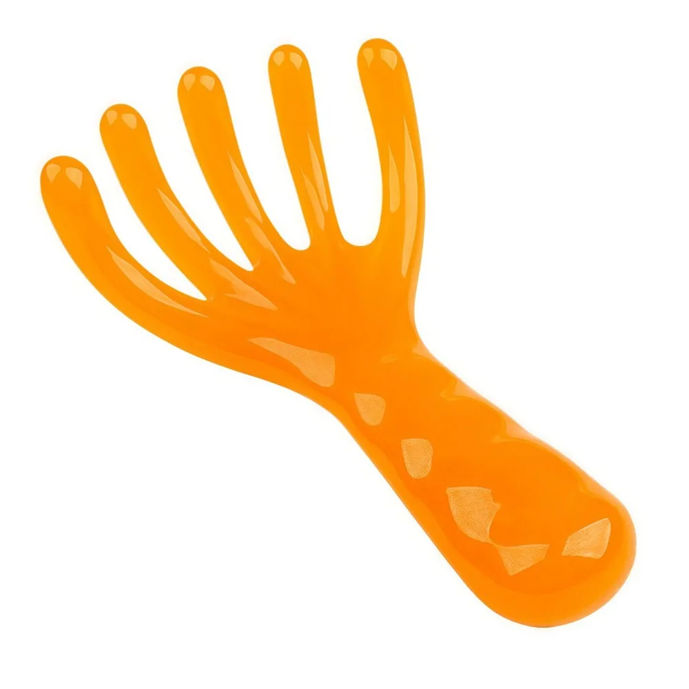 Five-Claw Head Meridian Massage Comb Anti-static Wide Tooth Long Handle Comb Resin Handheld Back Scratcher