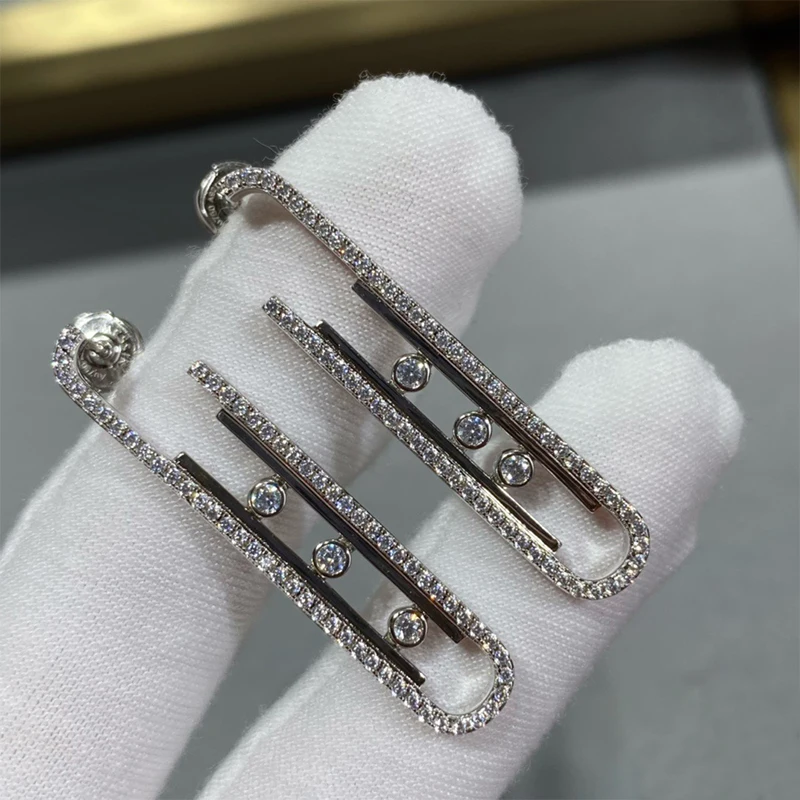 Luxury S925 Silver Earrings Fashion New Women Free Delivery Classic European and American Style Gift