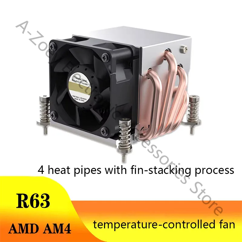 新しいインテル-4-ヒートパイプユニバーサル-2u-サーバーサイレント-cpu-エアクーラーファン-i9-900k-amd-am4-長方形ヒートシンク-90-54-ミリメートル