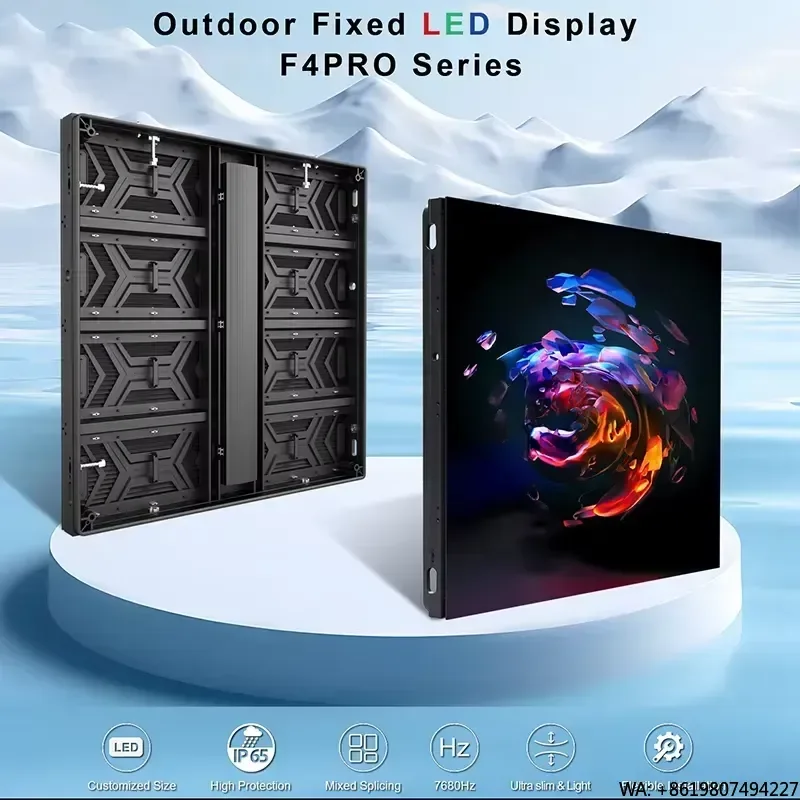 for Outdoor Double-sided Fixed Led Display Screen Front Service Video Wall P4.81 Aluminum Cabinet Led Display