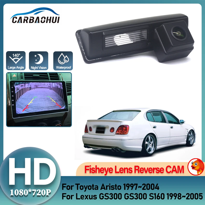 Rear Camera For Lexus GS300 GS300 S160 For Toyota Aristo 1997~2004 Fisheye CCD Night Vision Backup Camera license Plate Camera