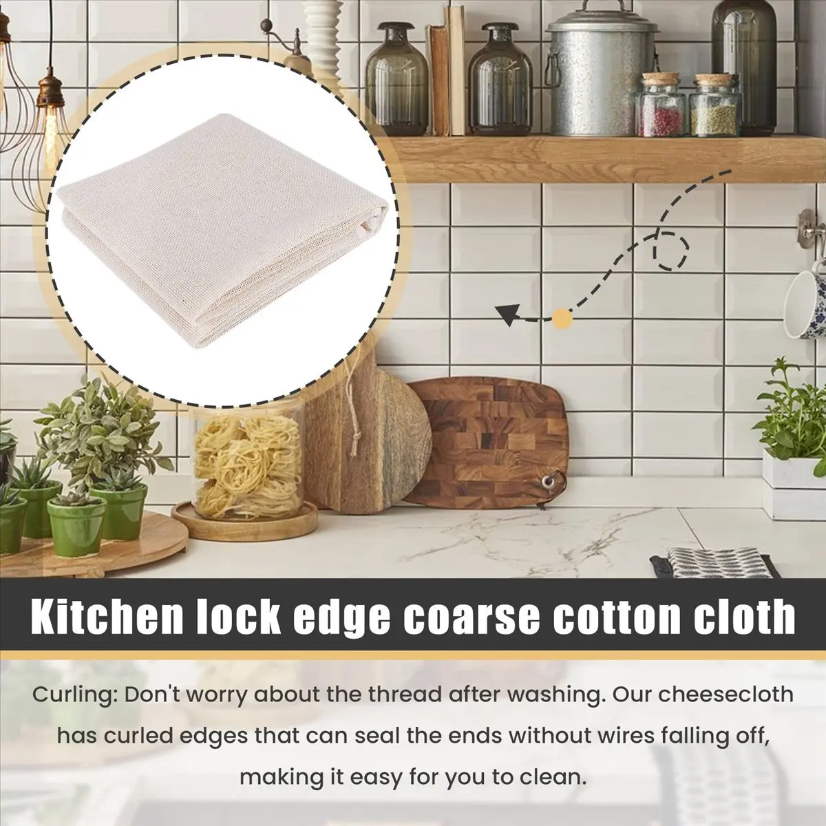Muslin Cloths for Cooking, Pack of 5 (50X50CM), Unbleached, Cotton Reusable and Washable Cheese Cloths for Straining &LICG