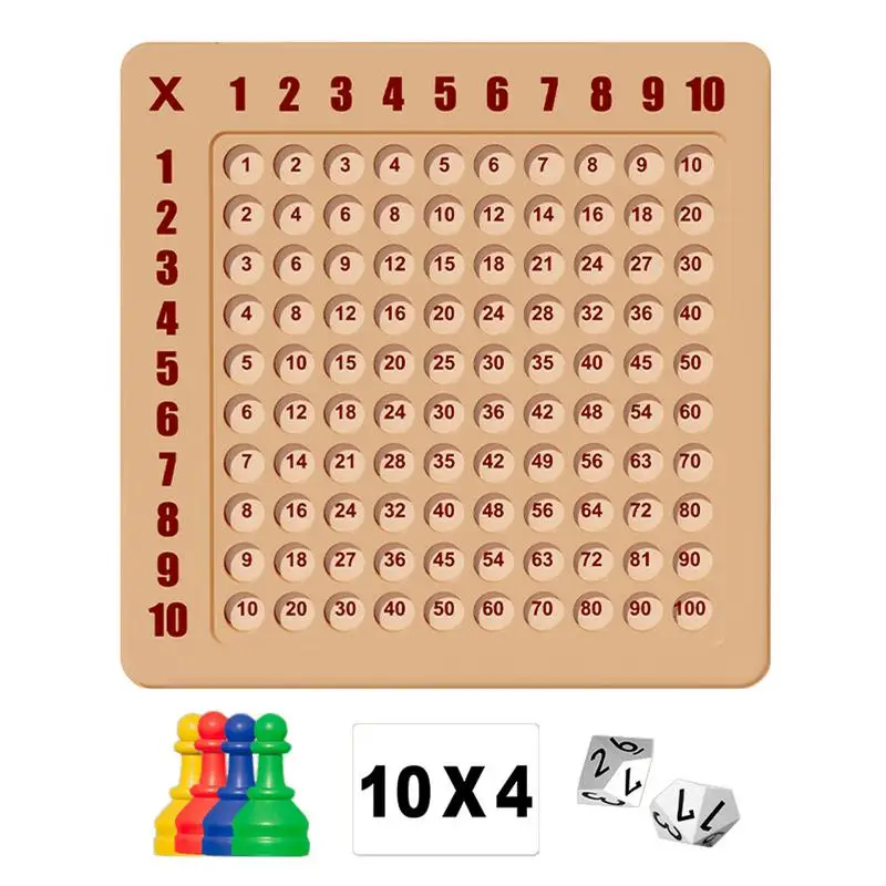 

Math Board Games 99 Multiplication Table Math Addition Teaching Aids Wooden Preschool Board Games Educational Montessori Toys