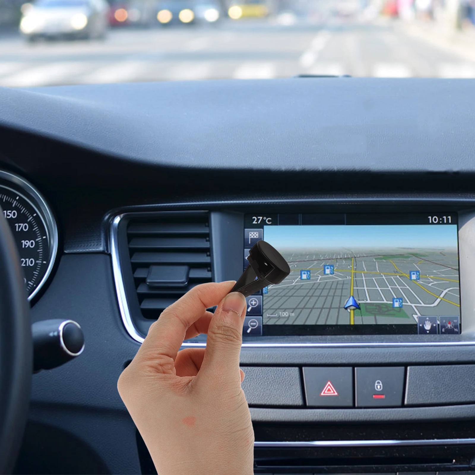 

10 pcs Car Vent Clips Air Freshener Metal Outlet Fragrance Holder Sturdy Long Term Use Simple Stylish Car Accessory