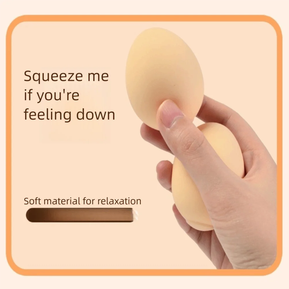 1/3/5 Buah Mainan Pemeras Telur Relaksasi Kecemasan Lambat Rebound Telur Simulasi Licin Anti Stres Bola Pemeras Elastis Hadiah Ulang Tahun