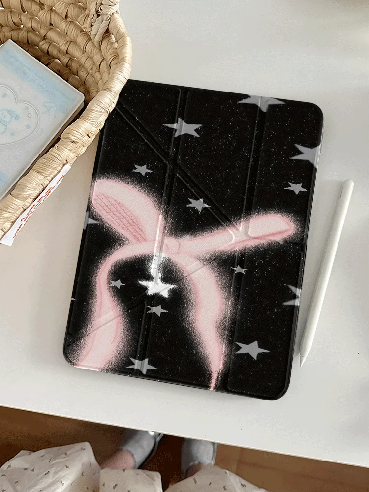 Trendy Spray Pink Bow Star Tablet Case For Xiaomi Pad 5 6 7 8 Pro 11