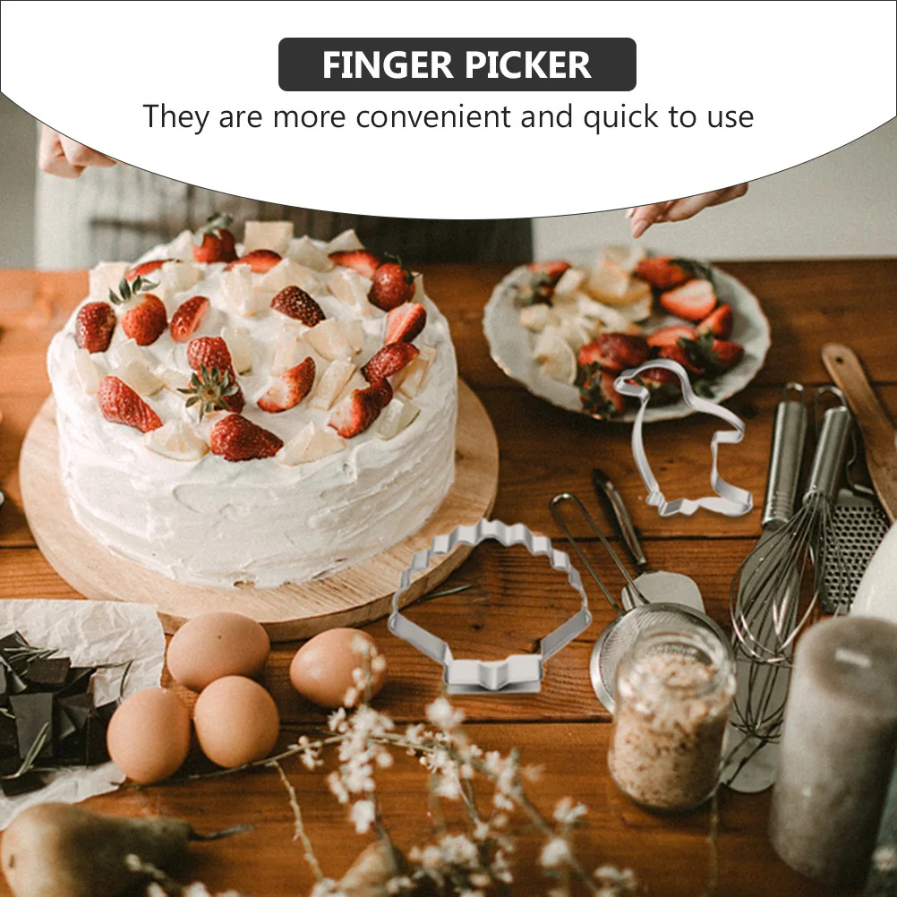 

5 pcs Sea Creature Cookie Cutter Set Food Grade Stainless Steel Baking Mold For Party Diy Treats Practical Biscuit Mold Fruit