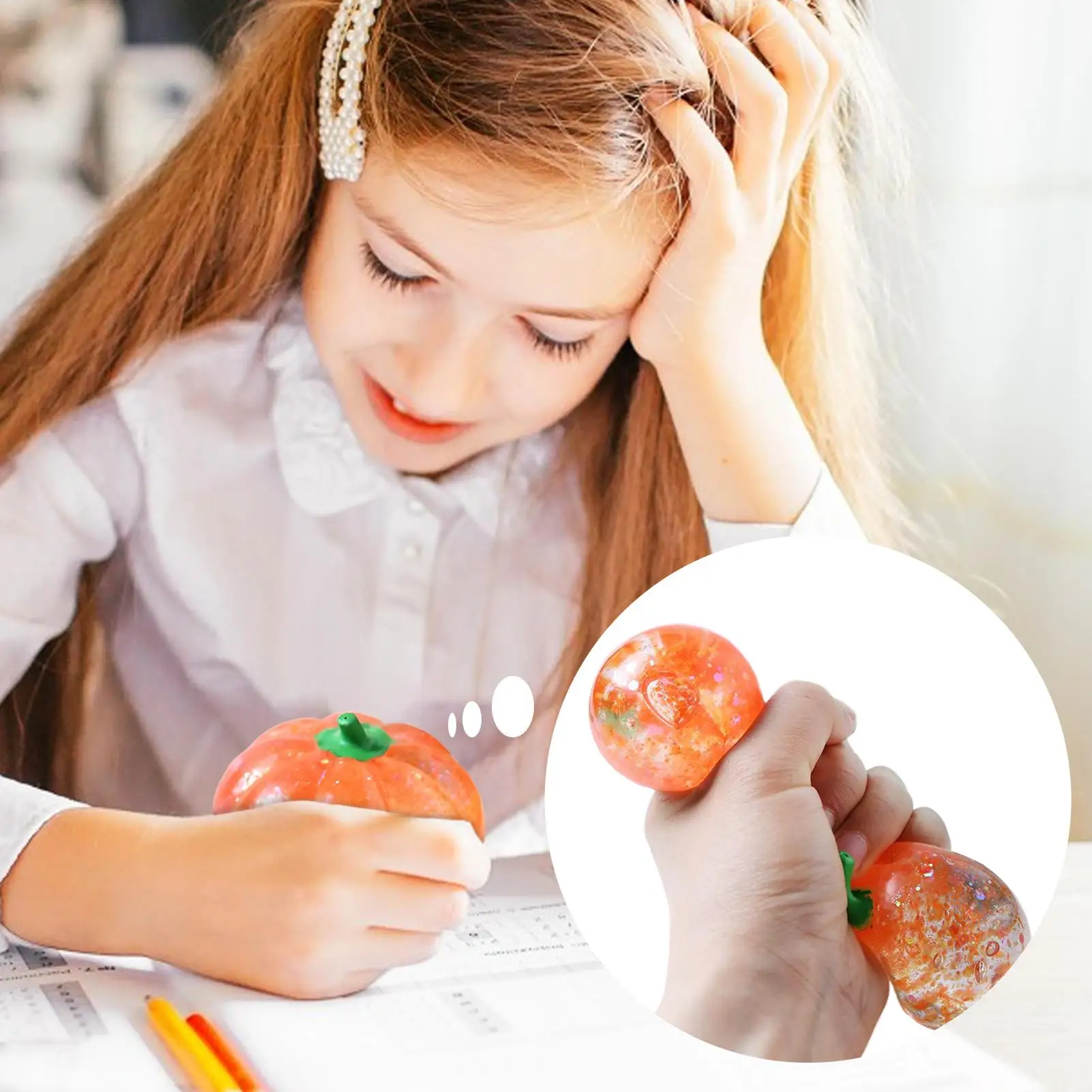 لعبة الضغط الحسية للهالوين اليقطين الإجهاد المخلص اللعب بسط جودي حقيبة حشو كرات هدايا الحفلات للمهرجان