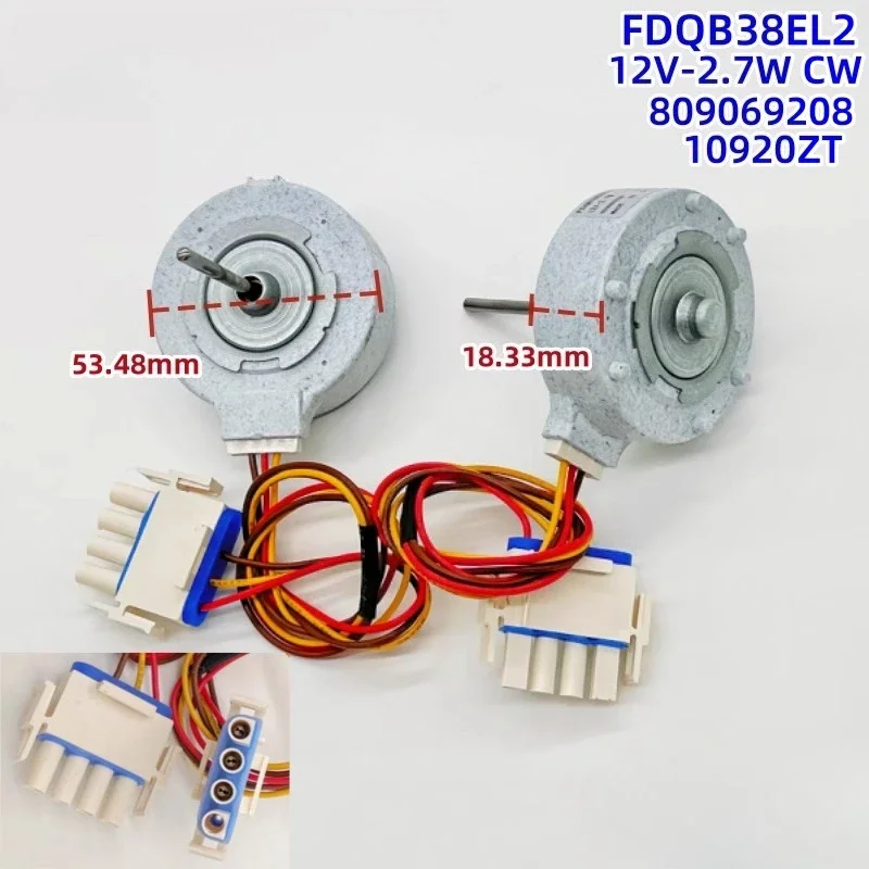 1PC Suitable for Electrolux refrigerator fan motor freezer cooling fan DC12V 2.7W FDQB38EL2