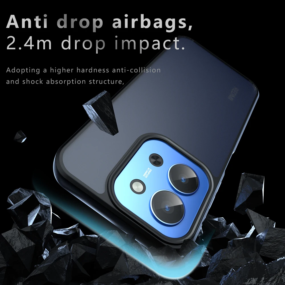 

Чехол с подушкой безопасности Skin Sensation для Xiaomi Redmi 15C 4G Mircropyle, задняя крышка, чехол для телефона Xiaomi Redmi 15C 5G