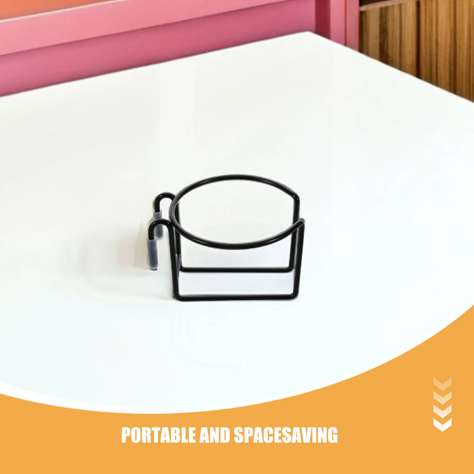2Pcs Shopping Cart Cup Holder Universal Metal Clip on Hanging Rack Coffee Mug Bottle Tumbler Holder Spill Proof Grocery Trolley - view 4