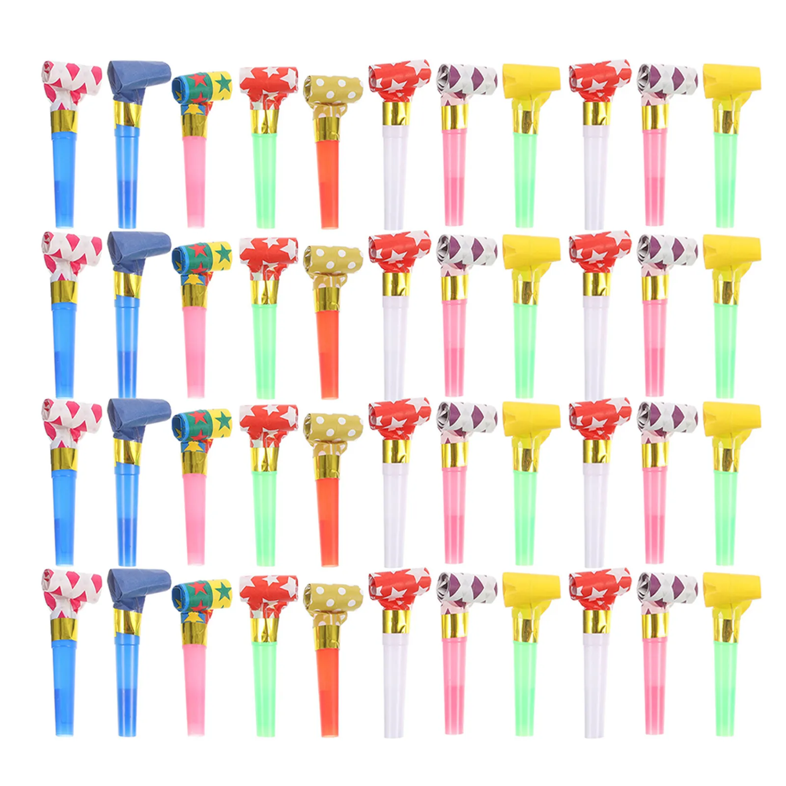 150Pcs Colorful Party Blowers Sound Whistles Birthday Noise Maker Blowouts Celebration Fun Prank for