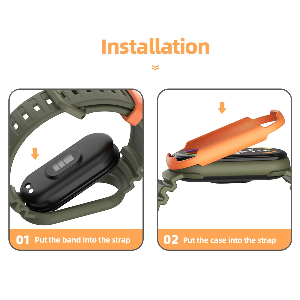 Mi Band 7 สําหรับ Mi Band 10 9 8 NFC Global Version สายรัดข้อมือซิลิโคนสําหรับ Mi Band 8 สร้อยข้อมือกีฬาสายคล้องคอ