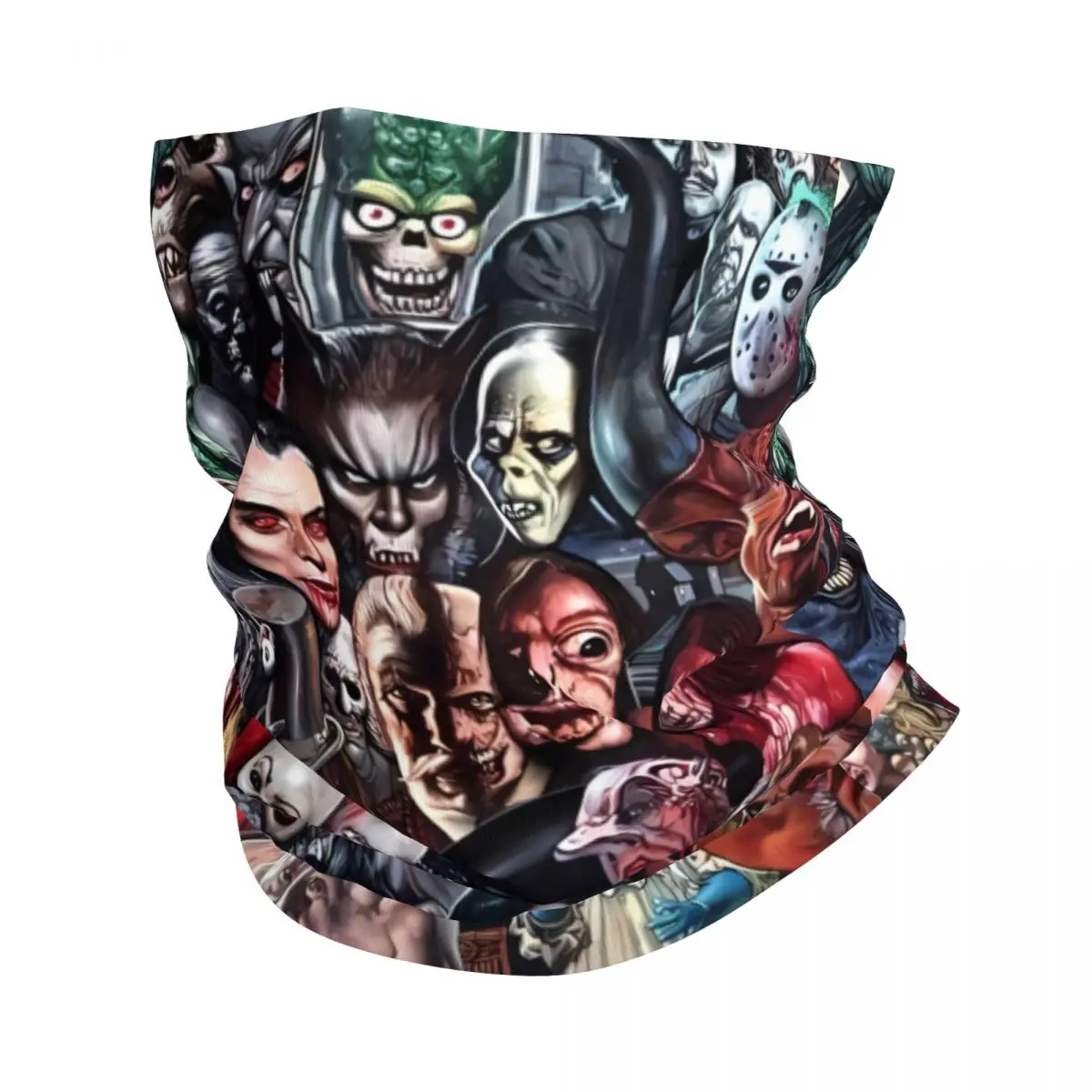 Horror Movie Thin Wrap Scarf Bandana Neck Gaiter Face Cover Headband