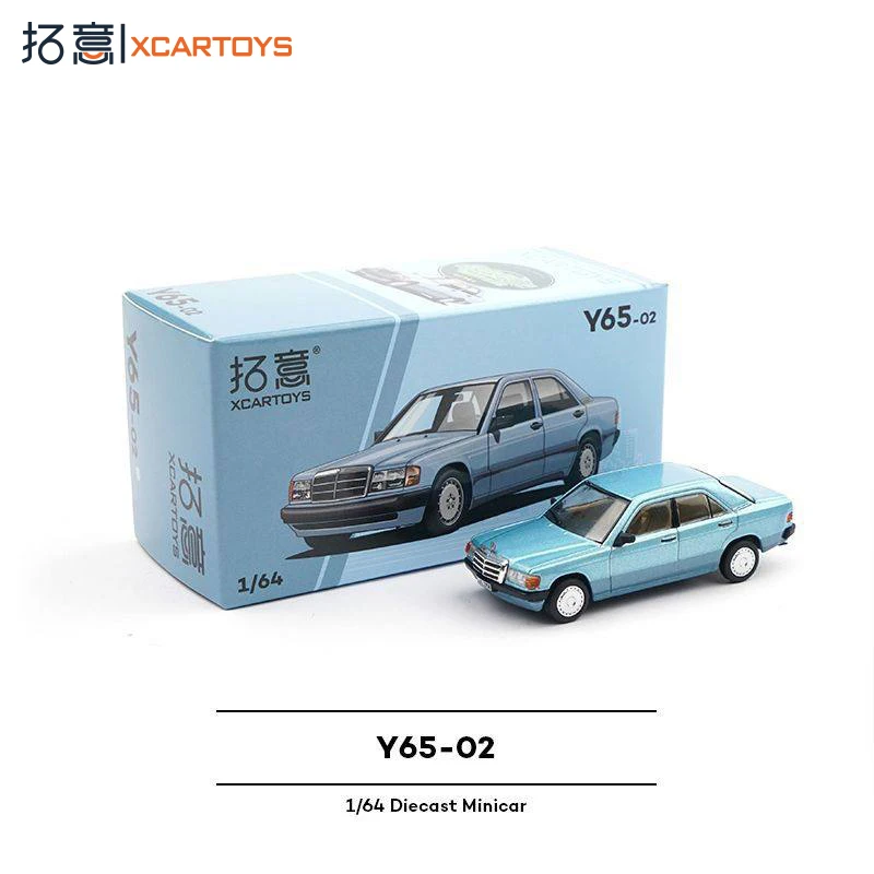 

XCARTOYS [Y65-02] Mercedes Benz 190E Lake Blue Alloy Car Model Toy