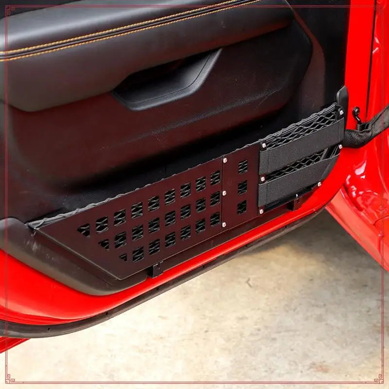 Front Door Storage Pockets Door Side Insert Organizer Box For Jeep Wrangler JL Gladiators JT 2018-2024 Accessory
