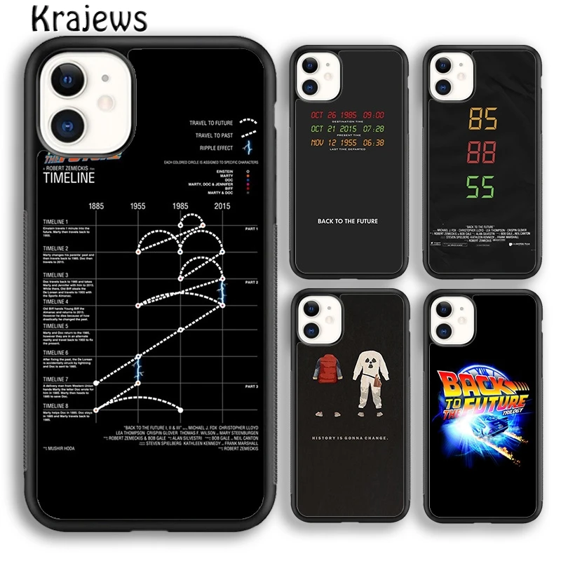 Krajews Flux Capacitor Back to the Future Phone Case Cover For iPhone 16 15 14 plus XR XS 11 12 mini 13 pro max Fundas