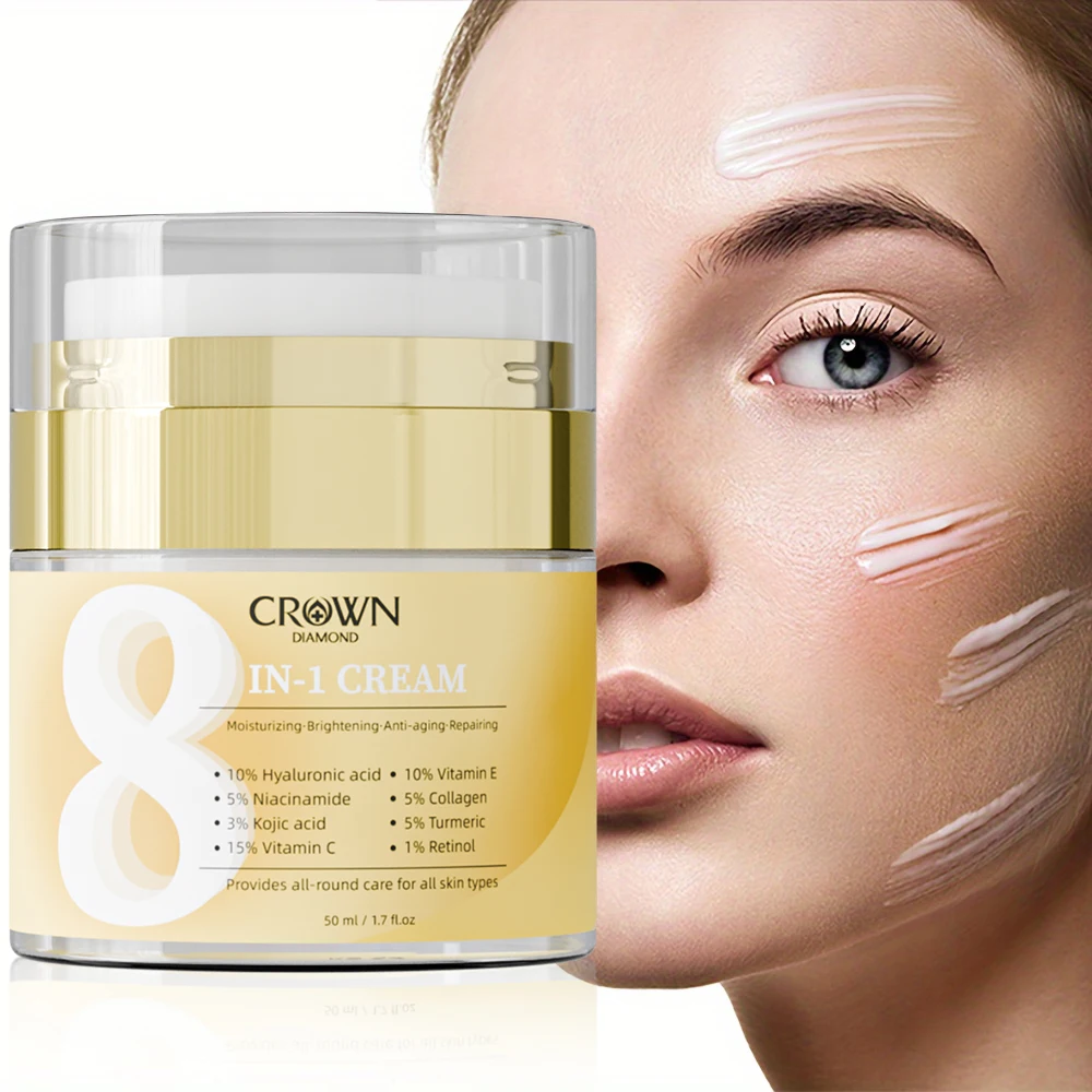 8IN1 Whitening Freckle Cream With Gold Head for Niacinamide Remove Dark Spots Anti Freckle Cream Fade Pigmentation Melasma Cream