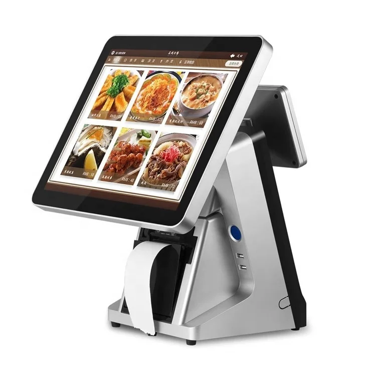 Restaurant Touch Screen Cashier Machine Pos Inventory System Tech Cost J1900 Terminal Tech For Small Business Sale