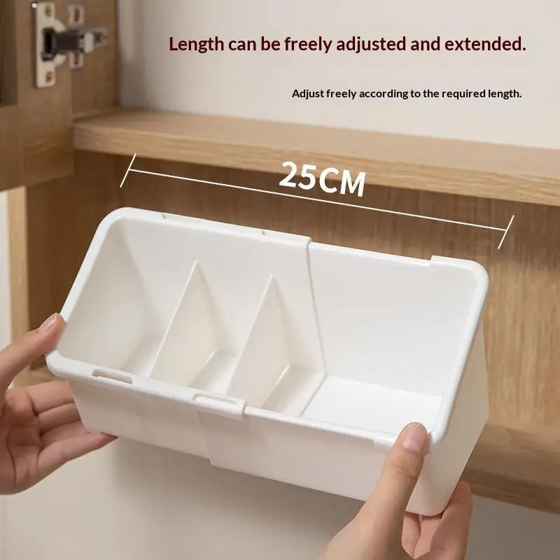 1Pcs Retractable Drawer Organizer With Expandable Design And Slots Perfect For Holding Cosmetics Stationery Small Items