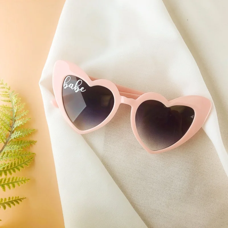 Personalized Heart Wedding Sunglasses White Heart Sunglasses Monogram Heart Sunglasses Summer Wedding Favors Summer Party