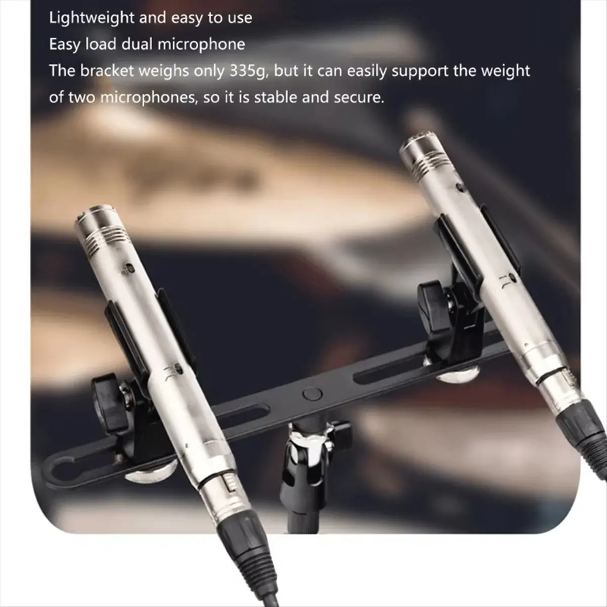 A06R Dual Microphone Stand Extension Bracket for Studio Recording Adjustable Mic Mounts for Enhanced Sound Quality