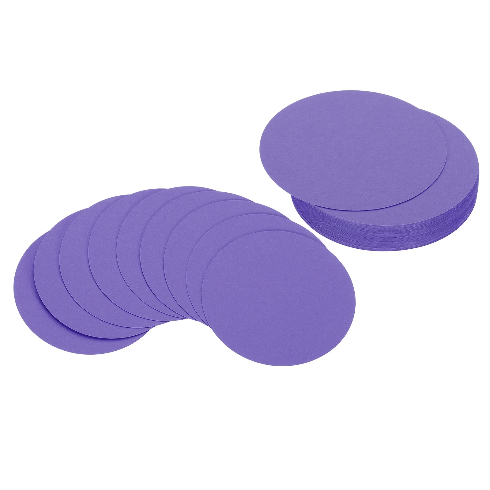 50Pcs 6/7/8inch Circle Card Stock Round Shape Cutouts Paper Thick Cardstock Coaster for DIY Craft Classroom Bulletin Board Decor