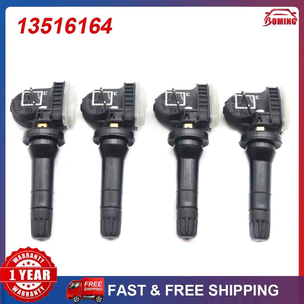 4pcs Car TPMS Tire Pressure Sensor 13516164 For Chevrolet Silverado Hd Spark Suburban Tahoe Trax 2018-2022 315MHz 13540604