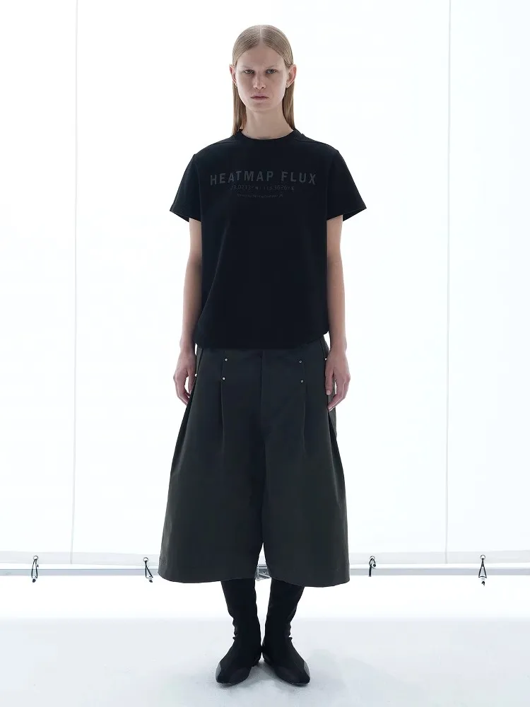 Mauroicardi Spring Summer Cool Handsome Loose Casual Baggy Shorts for Men Metal Rivets Knee Length Pants Wide Leg Clothes 2025