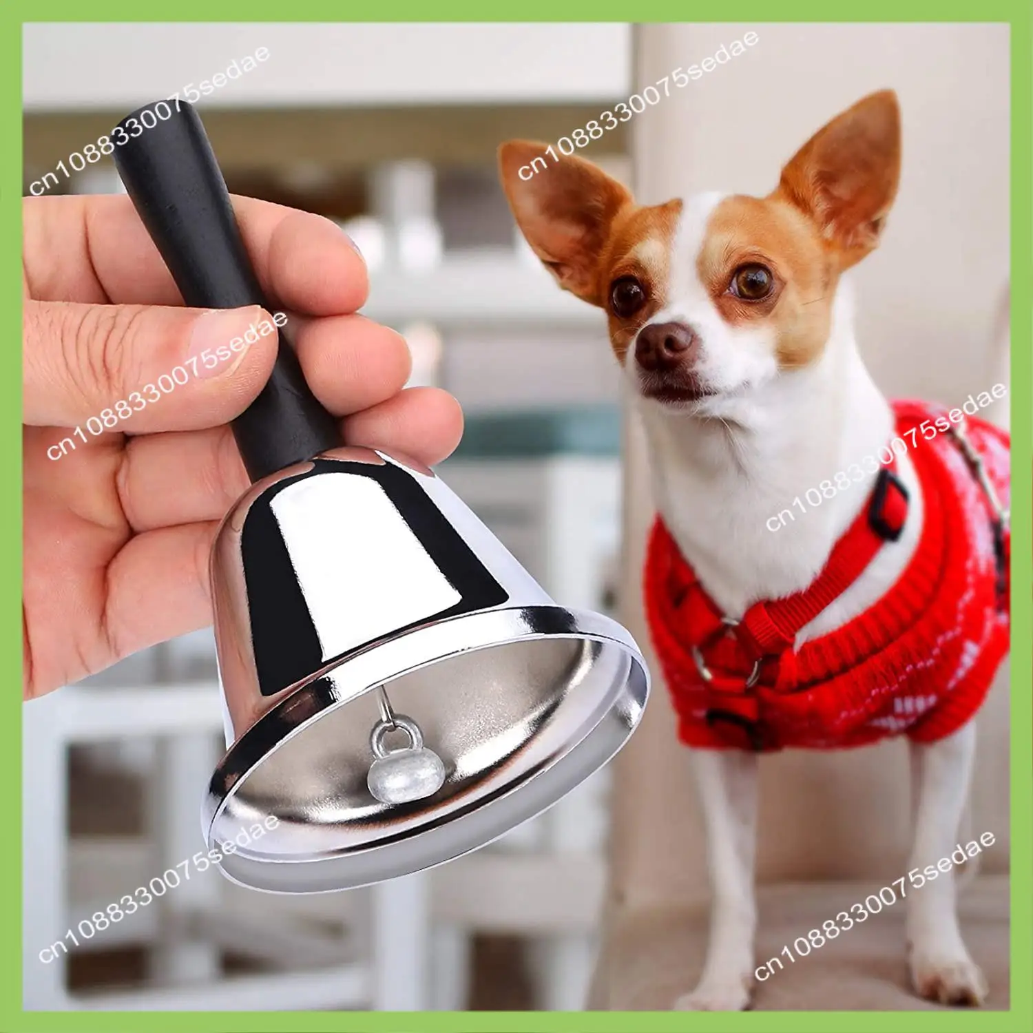 

Громкий колокольчик Y19A, комплект из 2 серебряных стальных колокольчиков, обеденные колокольчики для внутреннего класса, для пищевой линии, сигнализации, звонка