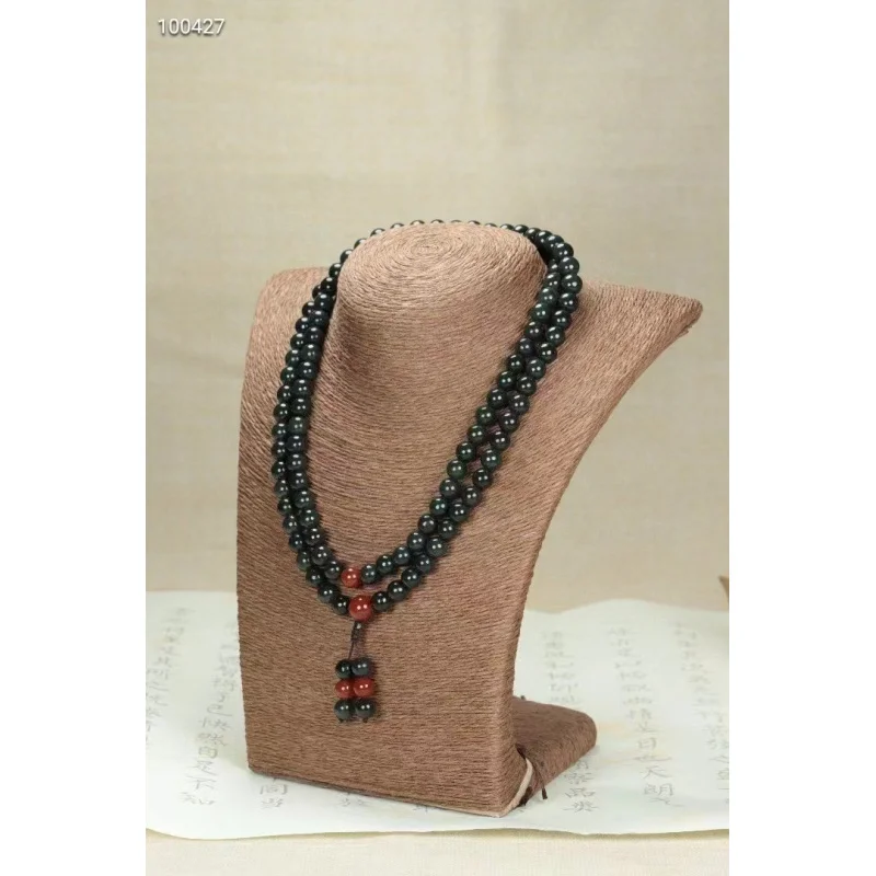 

Hetian Necklace Qing 108 Beads Jade Agate Accessories