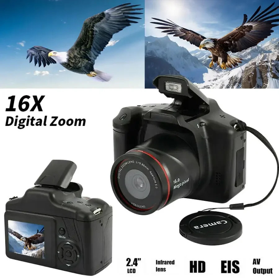 4K Digital Photography Camera 16MP Camcorder  Vlog Video Recorder 16X Digital Zoom For Parties Travel