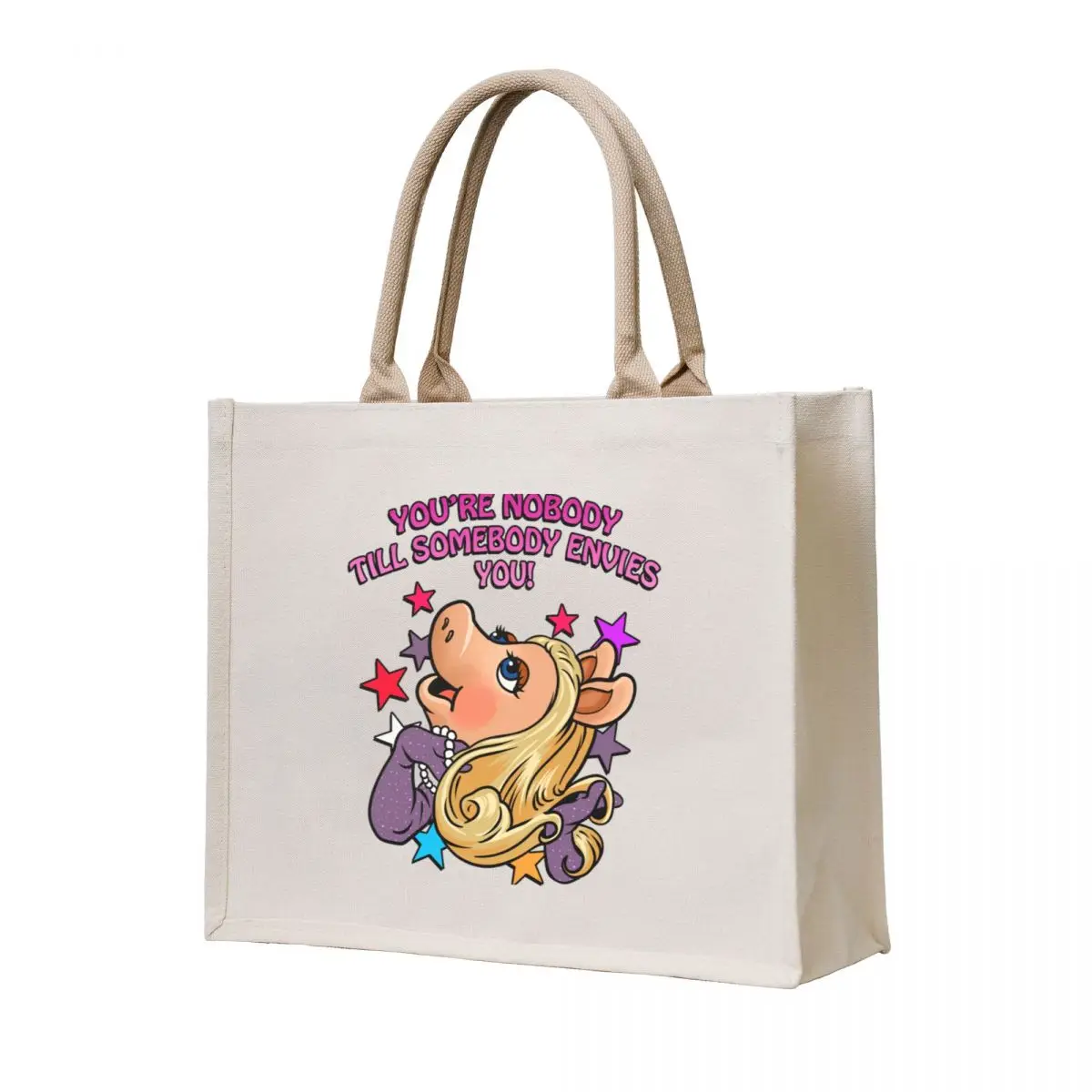 

Miss Puppet Character Piggy Love You Tote Bag handbag Women's handbag woman shopping bag Lady bag