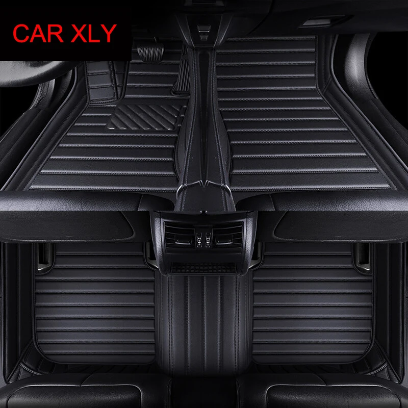 

Custom Stripe Car Floor Mats for Audi Q7 2006-2015 4 Seat Interior Details Auto Accessories Carpet