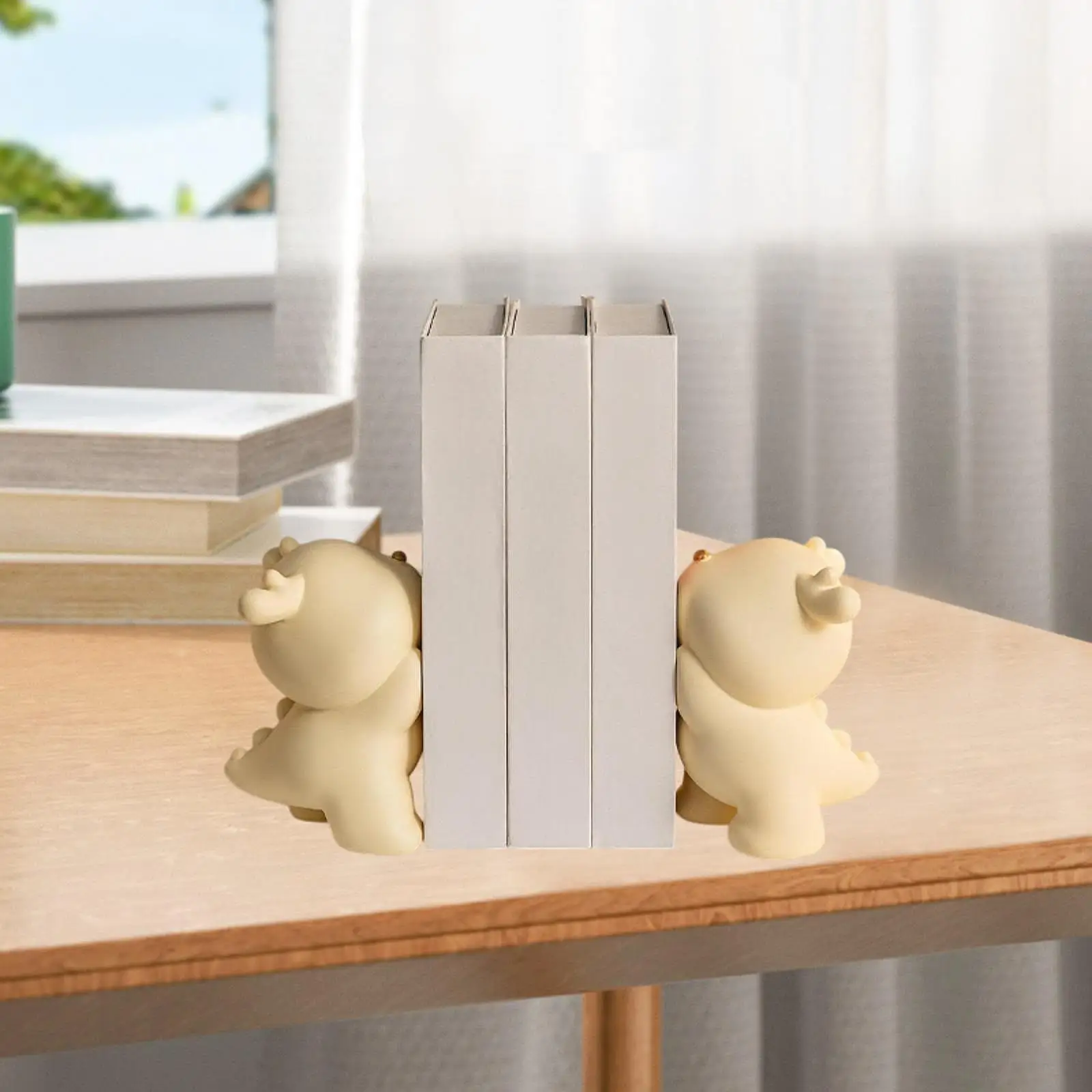 2 個ドラゴンブックエンド高耐久樹脂彫刻ギフト棚ブックストッパー本棚ホルダー、映画高耐久本