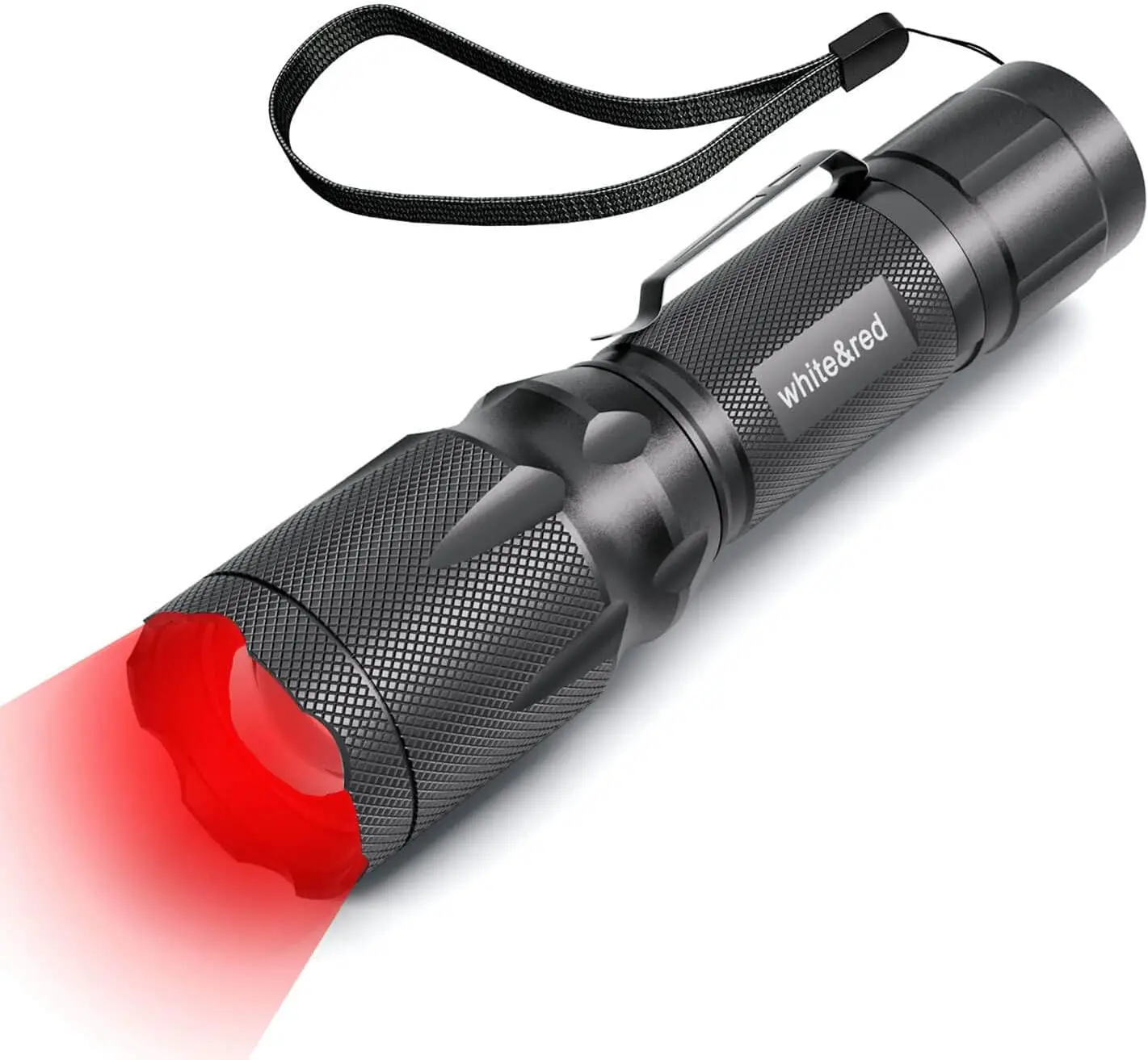 Upgraded Red Flashlight with Zoom Lens