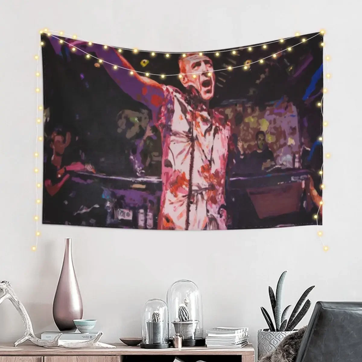 DJ Fatboy Slim at Amnesia, Ibiza Tapestry Bedroom Deco Wall Mural Korean Room Decor Bedroom Decorations Tapestry