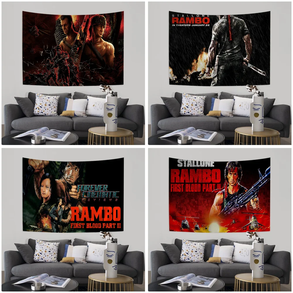 

Classic Movies First Blood Rambo Hanging Bohemian Tapestry Home Decoration Hippie Decoration Divination Wall Hanging Home Decor