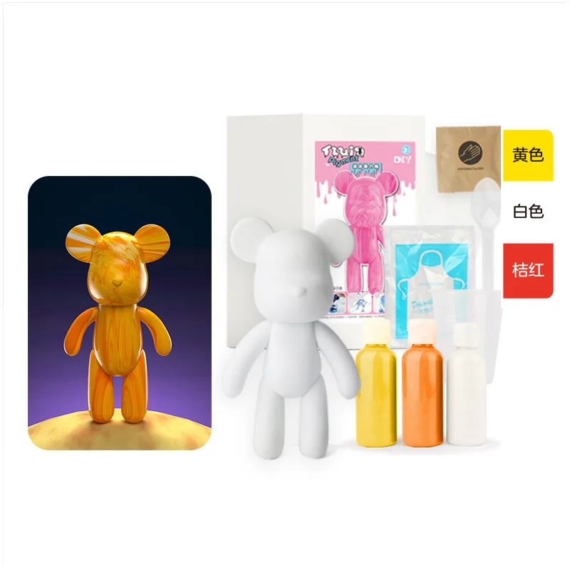 流体アート 4体セットで！くまさんとネズミさんモチーフ 流体アート 4体セットで！くまさんとネズミさんモチーフ 【公式通販】