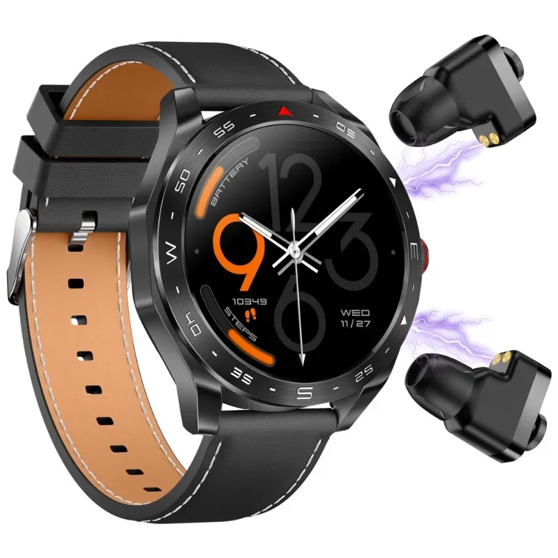 

T95 smart watch, wireless TWS Bluetooth headset two-in-one, call exercise heart rate and blood pressure monitoring