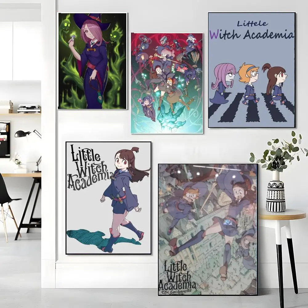 anime L-Little Witch Academia-A Painting Calligraphy Boho Botanical Decor for Living Room Elegant Home Style