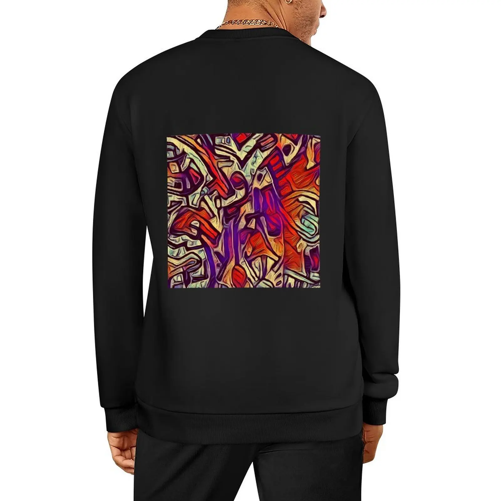 Jersey pintado de color morado y rojo, chándales, ropa de otoño, ropa de otoño para hombre, ropa de anime, nuevas sudaderas con capucha y sudaderas