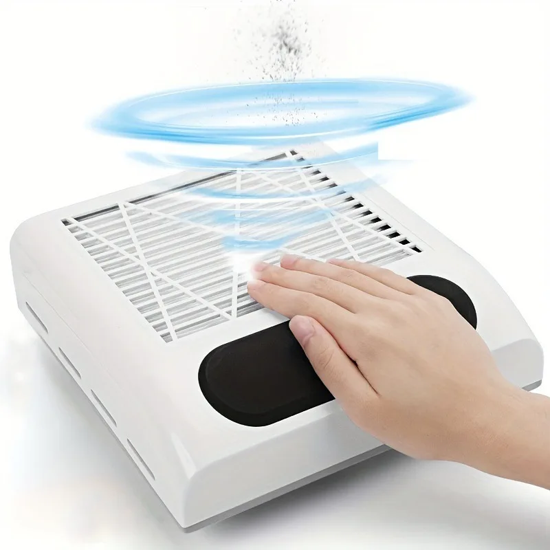 

80W Nail Dust Collector With Remove Filter Powerful Vacuum Fan Vent Nail Dust Extractor For Acrylic Nail Salon Equipment